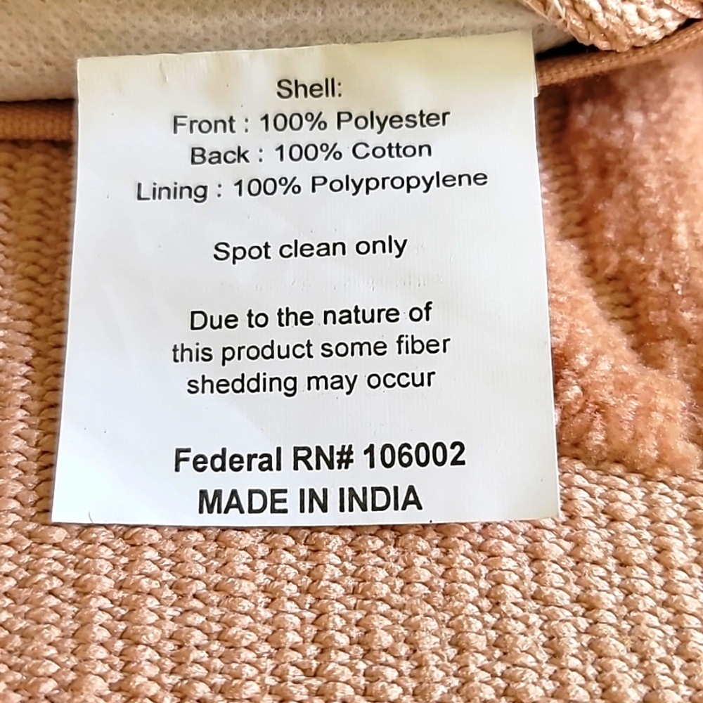 Plush Pumkin Pillow Covers Blush Pink 2 Pack, 19.5 x 19.5 - Picture 5 of 9